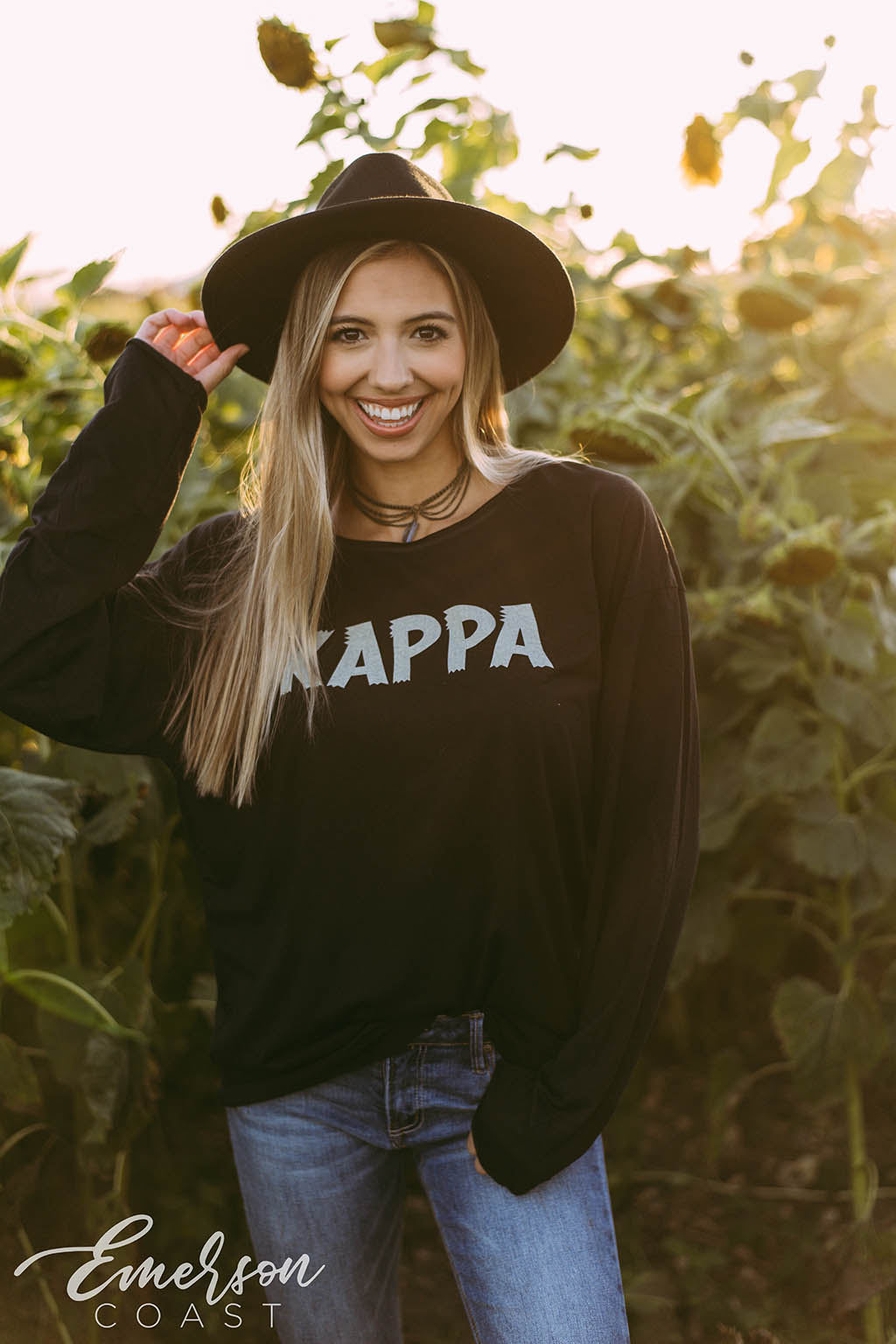 Kappa Kappa Gamma Simple PR Long Sleeve Tee
