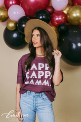 Kappa Kappa Gamma Floral Font Tee