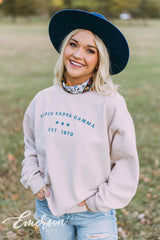 Kappa Kappa Gamma Simple Sand Sweatshirt
