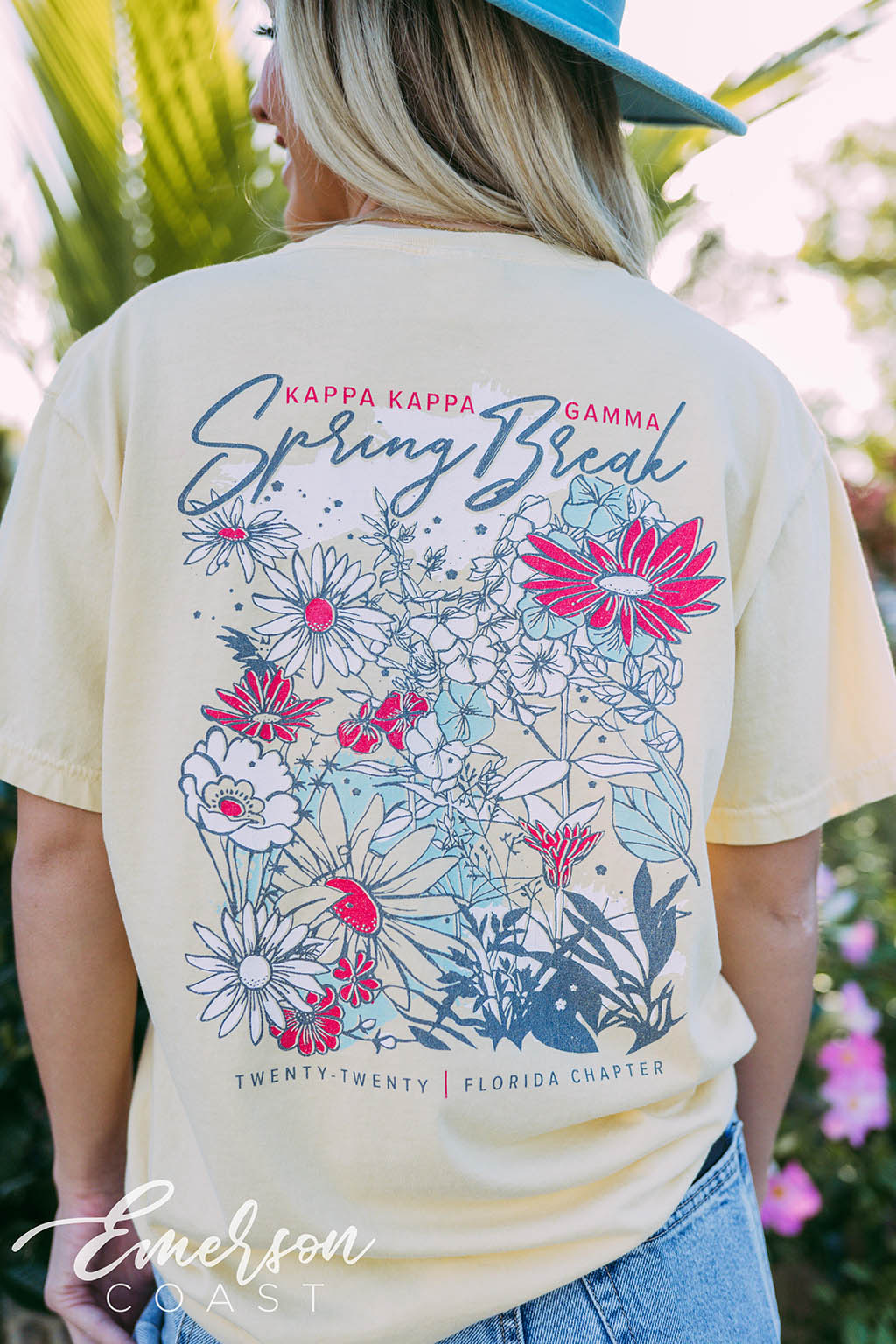 Kappa Kappa Gamma Spring Break Floral Tee - Emerson Coast