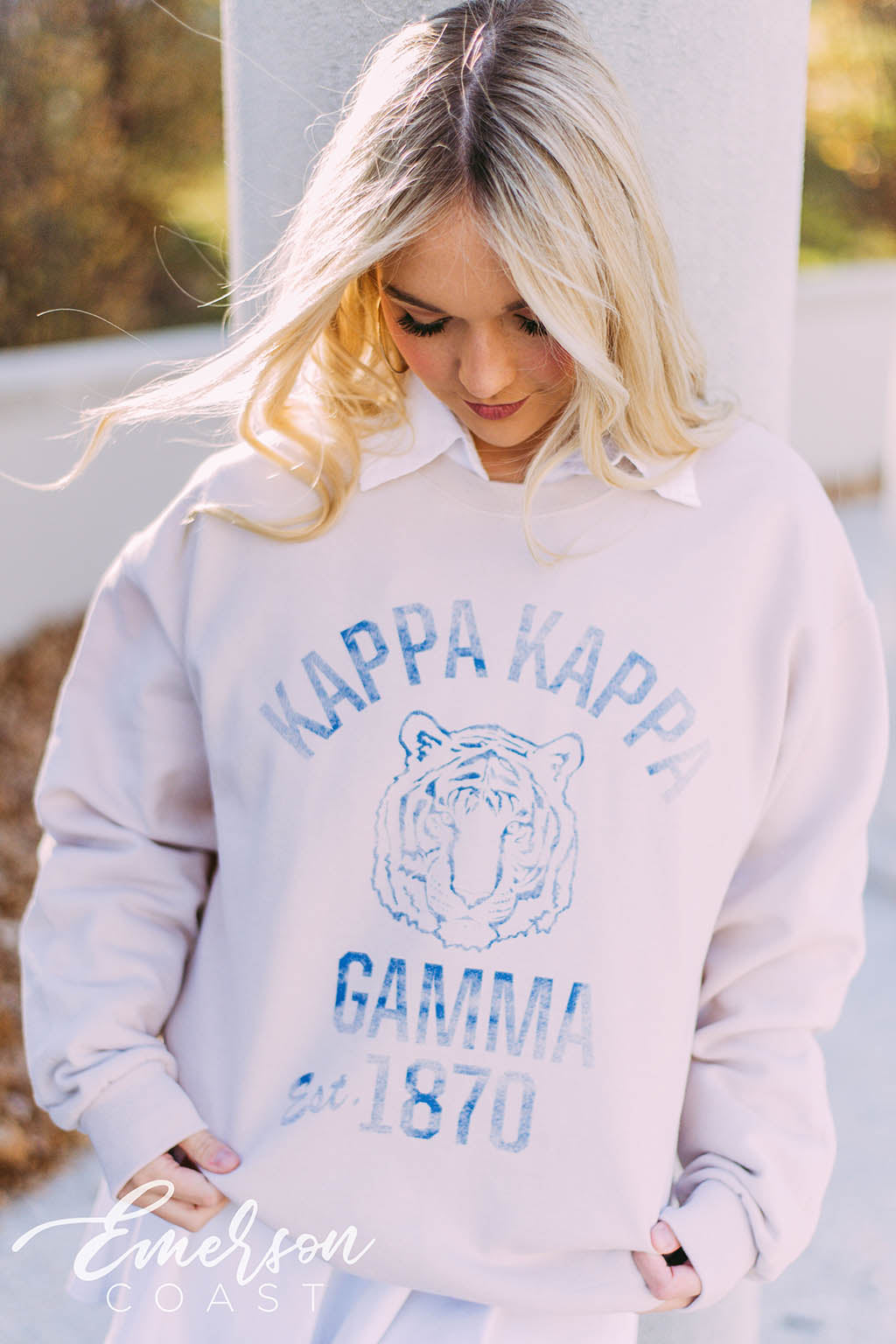 Northern Være lommeregner Kappa Kappa Gamma Vintage Collegiate Sweatshirt - Emerson Coast
