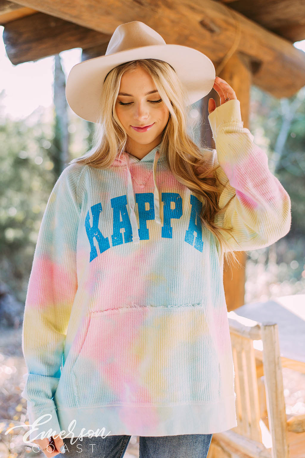 Kappa Tie Dye Corduroy Hoodie