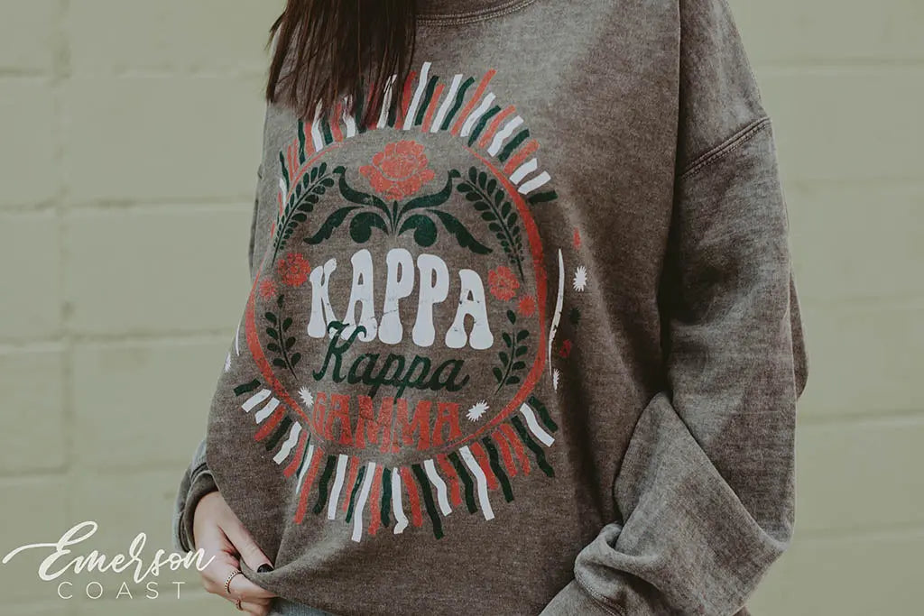 Kappa Kappa Gamma Olive PR Sweatshirt