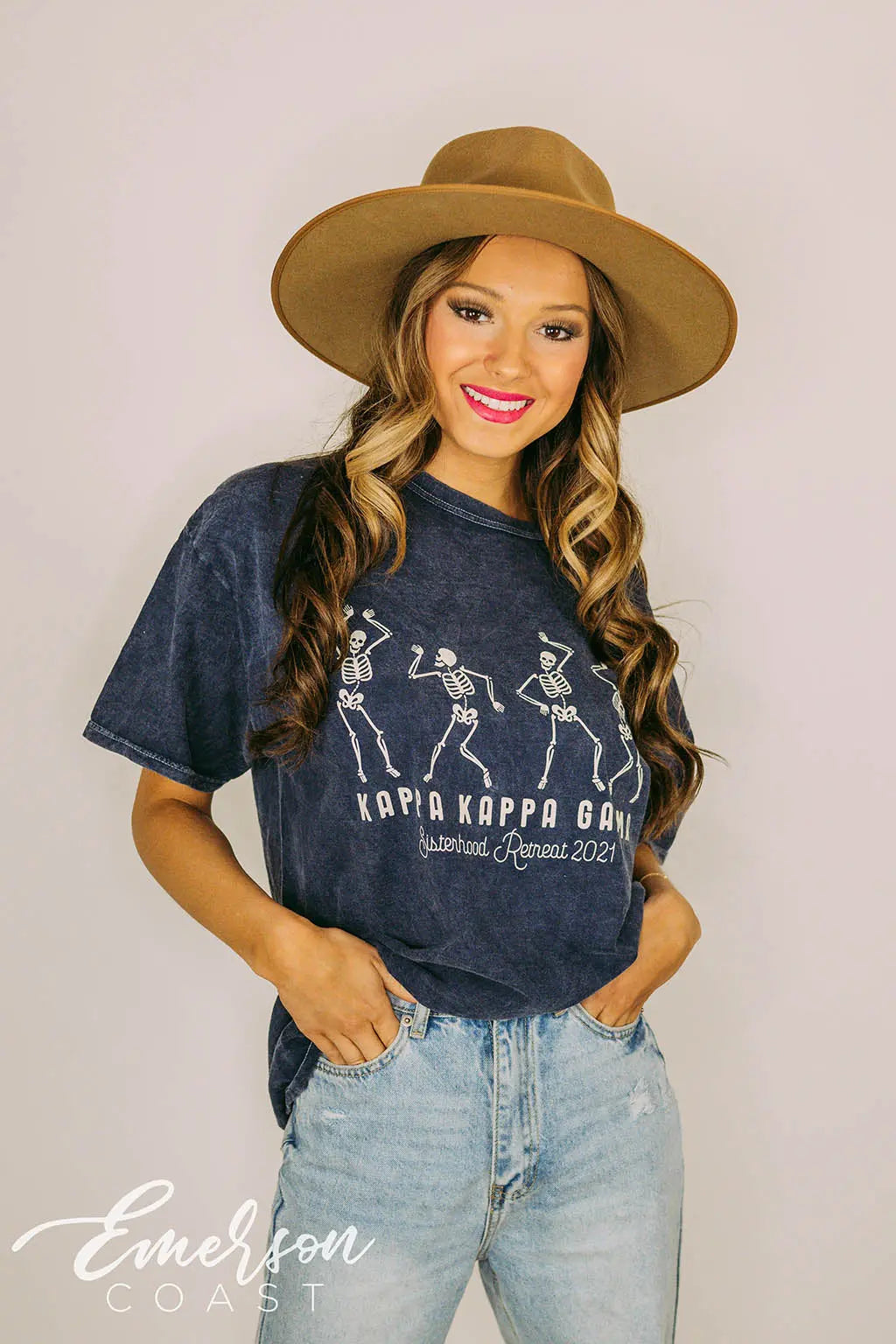 Kappa Kappa Gamma Sisterhood Retreat Skeleton Tee
