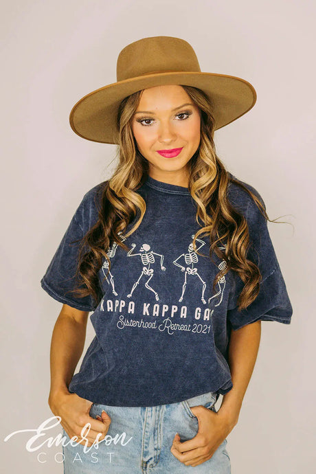 Kappa Kappa Gamma Sisterhood Retreat Skeleton Tee