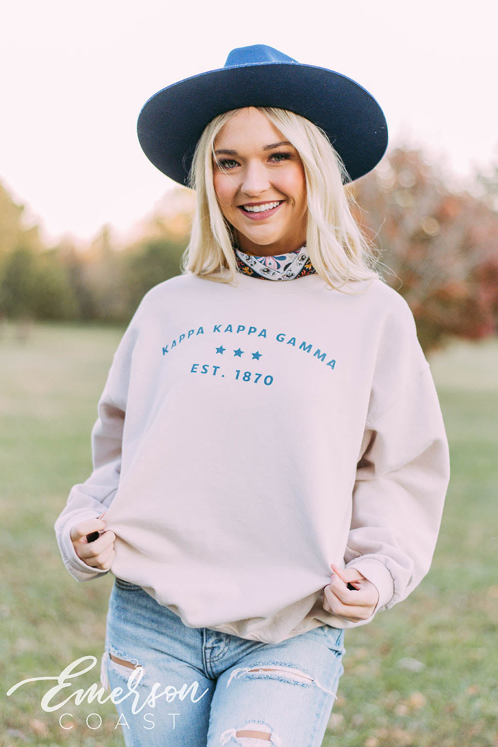 Kappa Kappa Gamma Simple Sand Sweatshirt