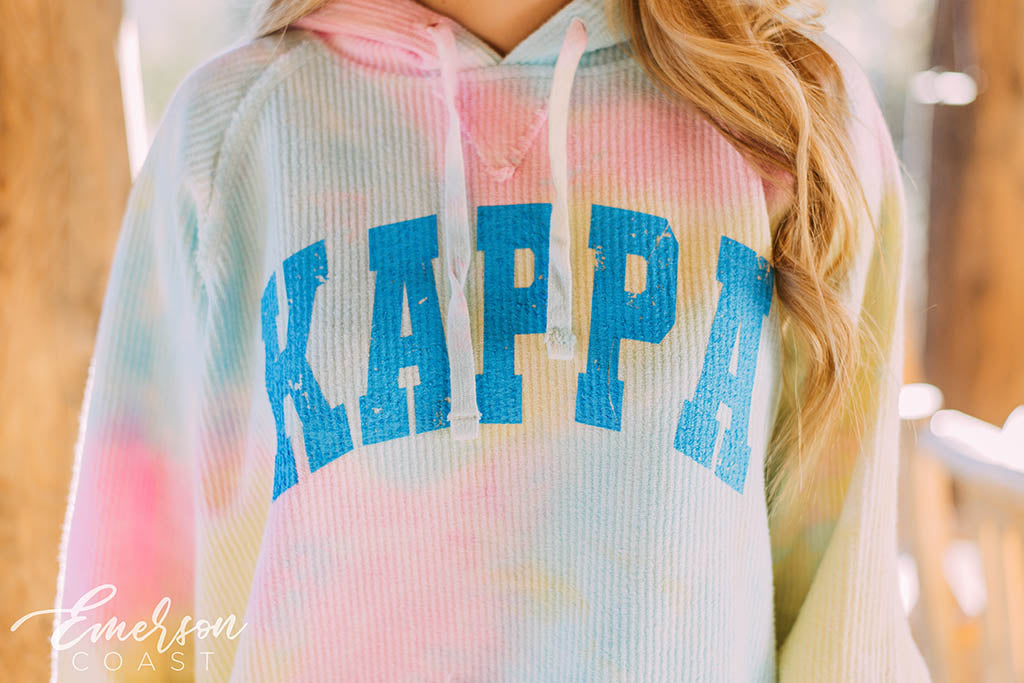 Kappa Tie Dye Corduroy Hoodie