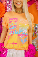Kappa Alpha Theta Bid Day Golden Hour Orange Tee