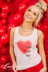 Kappa Alpha Theta PR Airbrush Heart Ribbed Tank