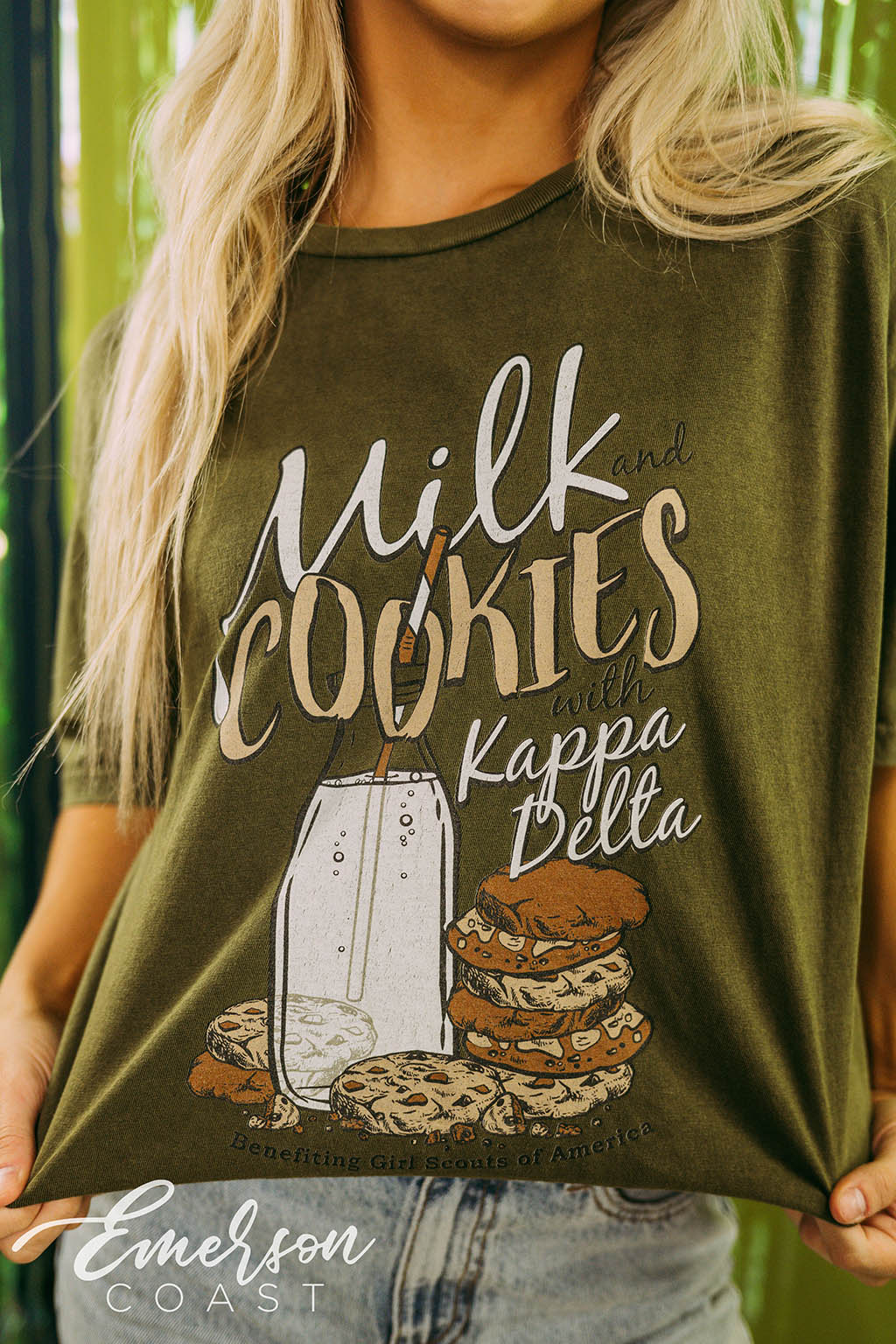 Kappa Delta Philanthropy Milk and Cookies Tee