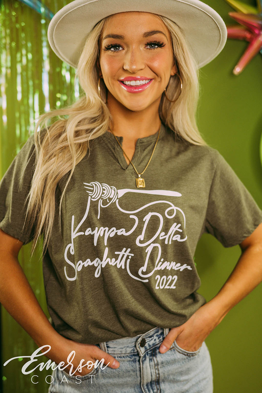 Kappa Delta Philanthropy Spaghetti Dinner Notch Tee