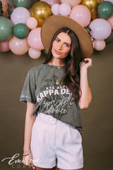 Kappa Delta Floral Boho Philanthropy Mineral Wash Tee