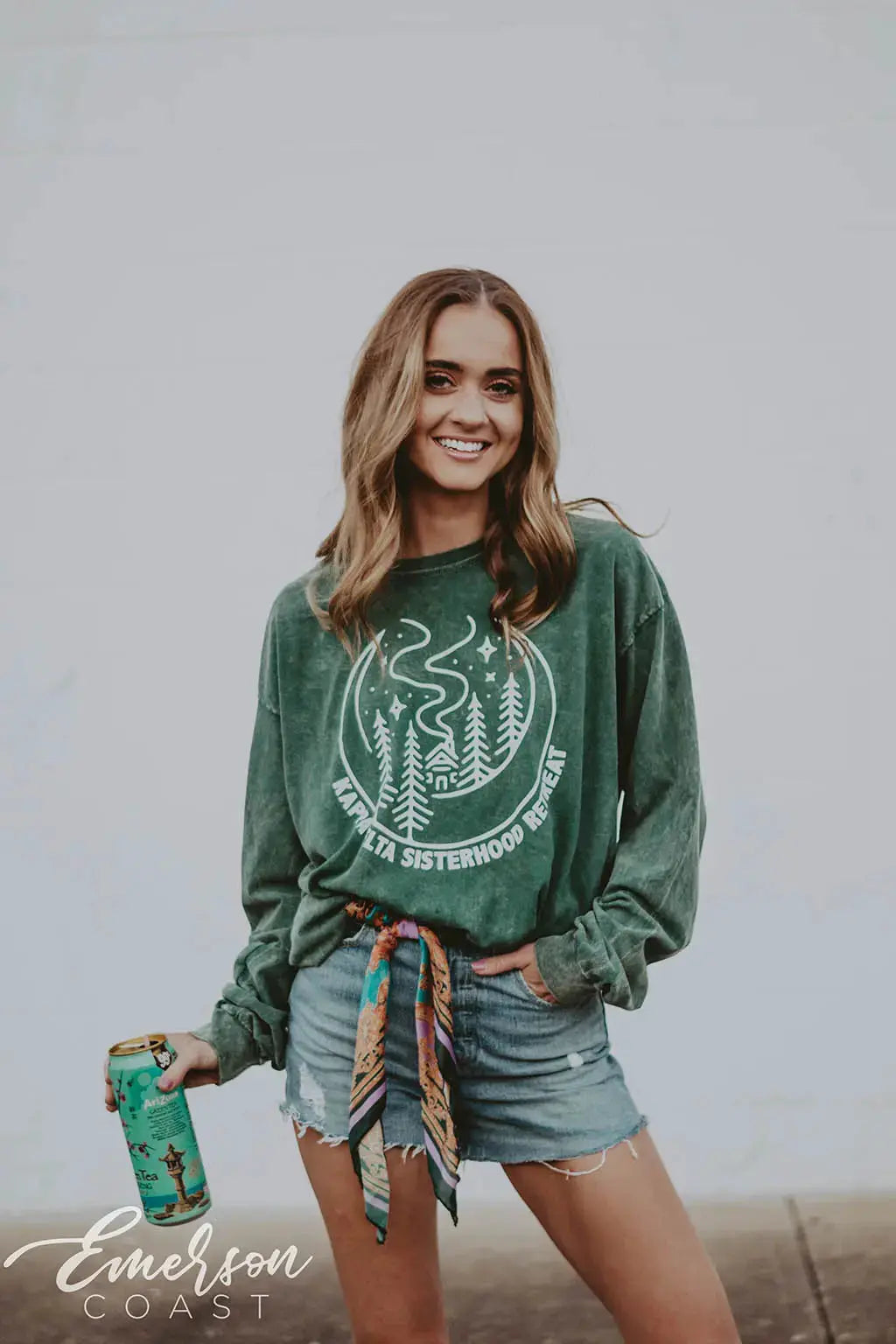 Kappa Delta Sisterhood Retreat Mineral Wash Long Sleeve Tee