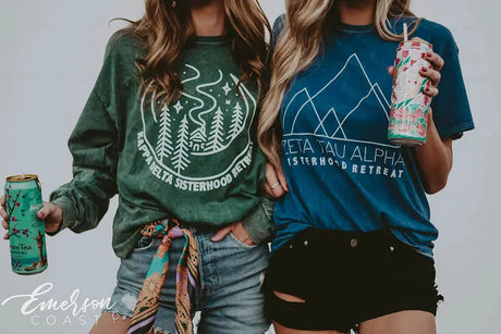 Kappa Delta Sisterhood Retreat Mineral Wash Long Sleeve Tee