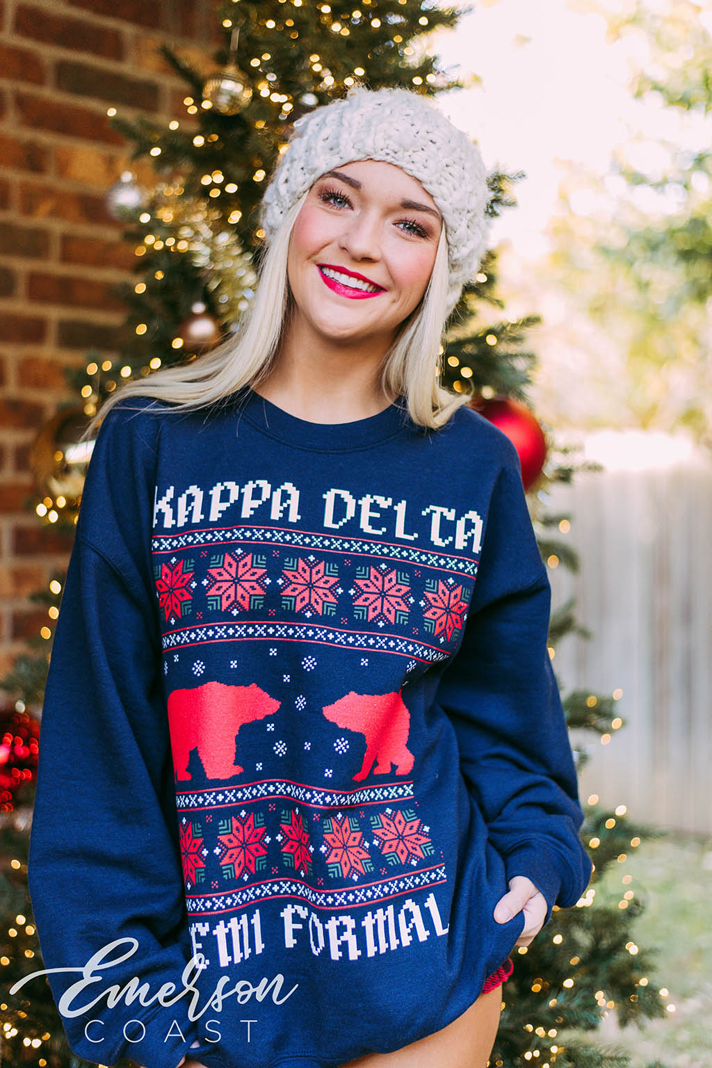 Kappa Delta Semi Formal Christmas Sweatshirt