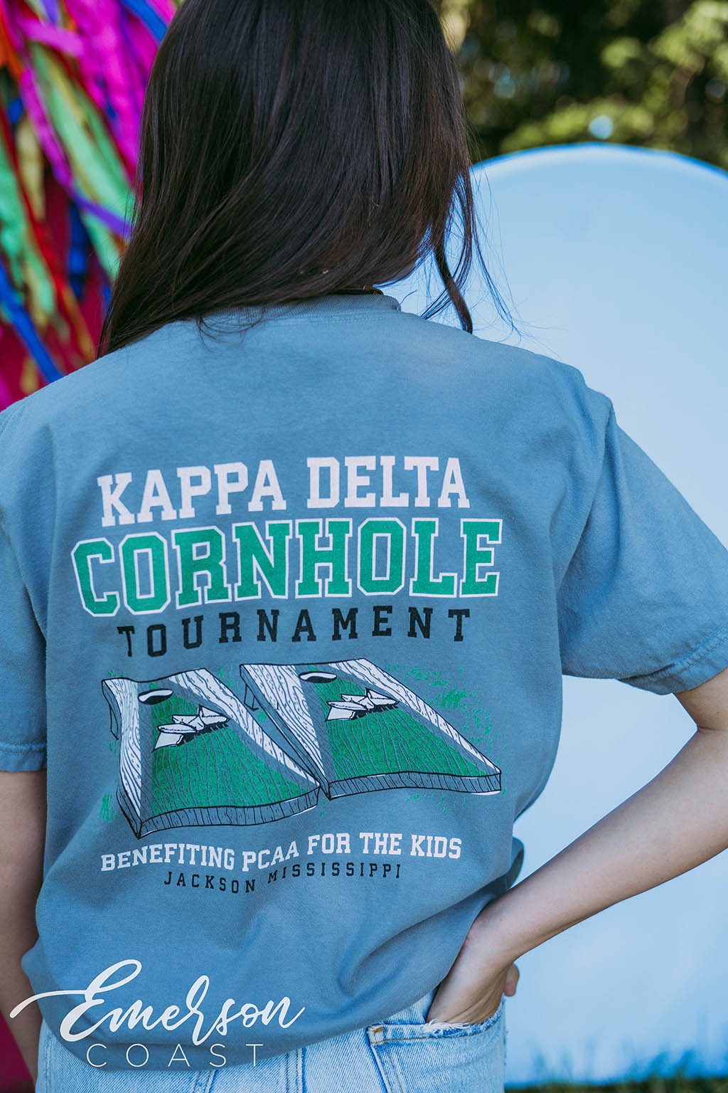 Kappa Delta Philanthropy Cornhole Tournament Tee