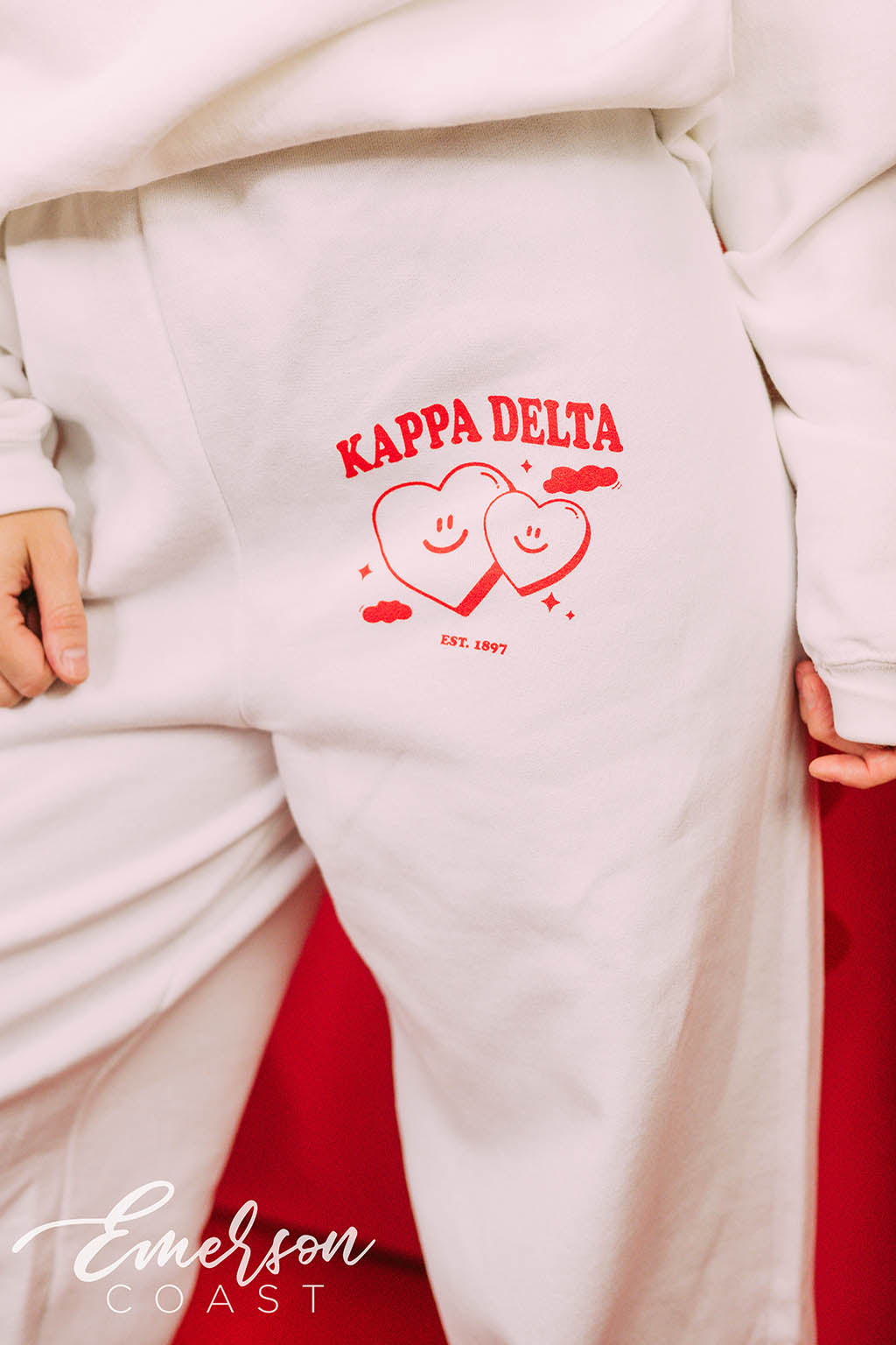 Kappa Delta PR Smiley Hearts Joggers