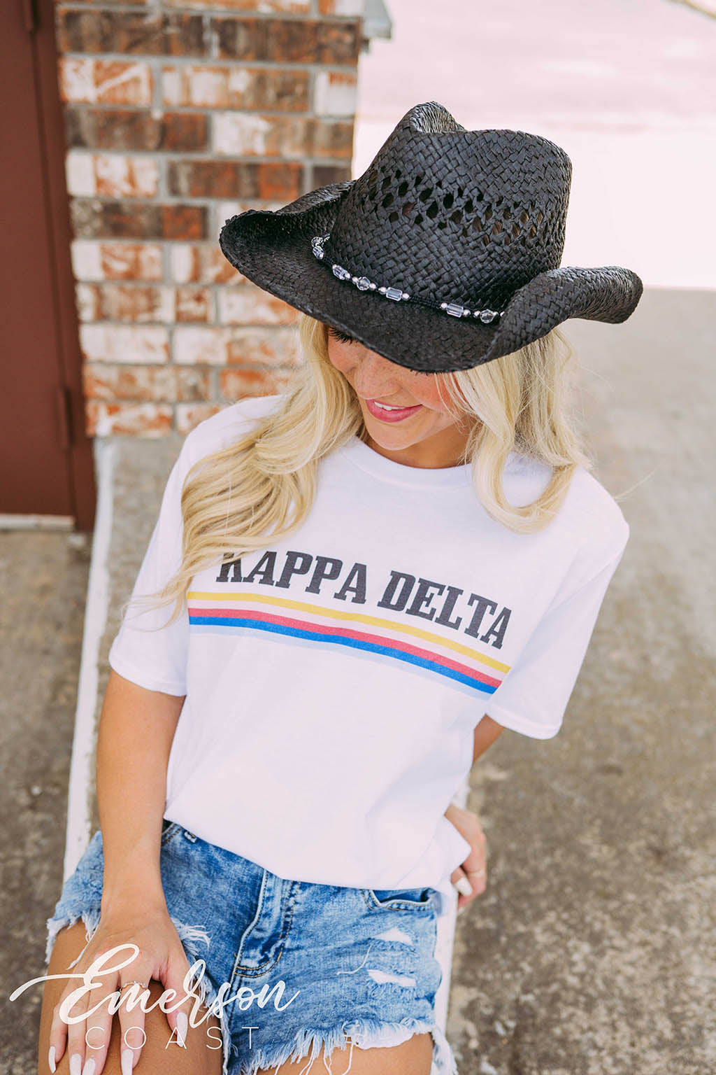 Kappa Delta PR Colorful Stripe Tee