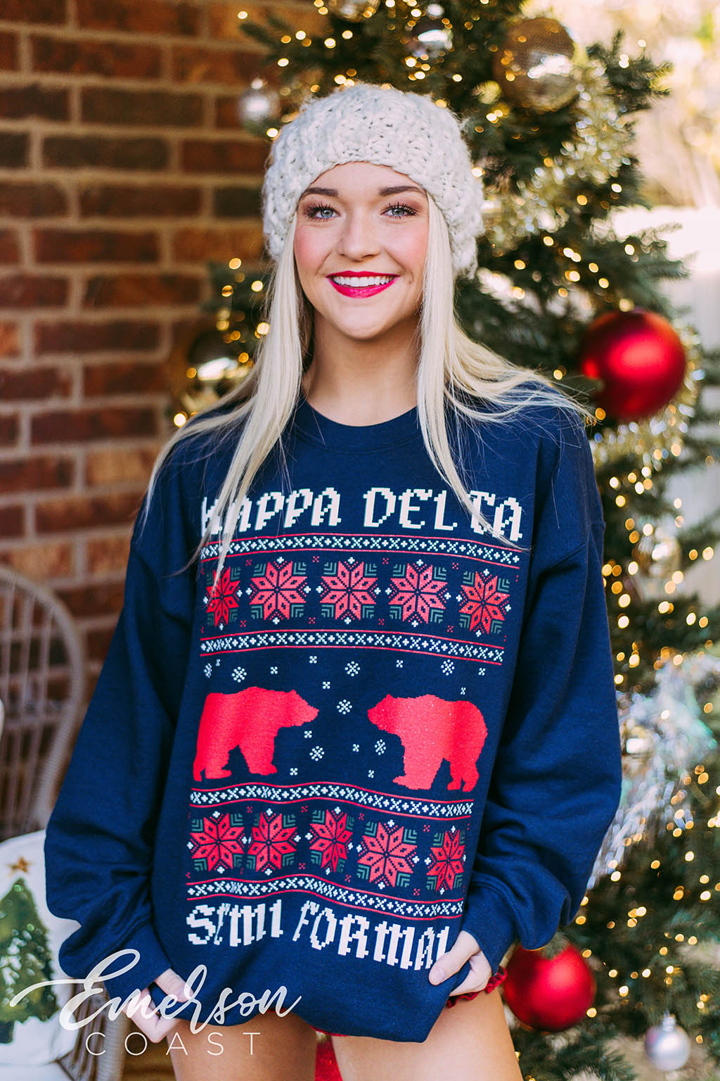 Kappa Delta Semi Formal Christmas Sweatshirt