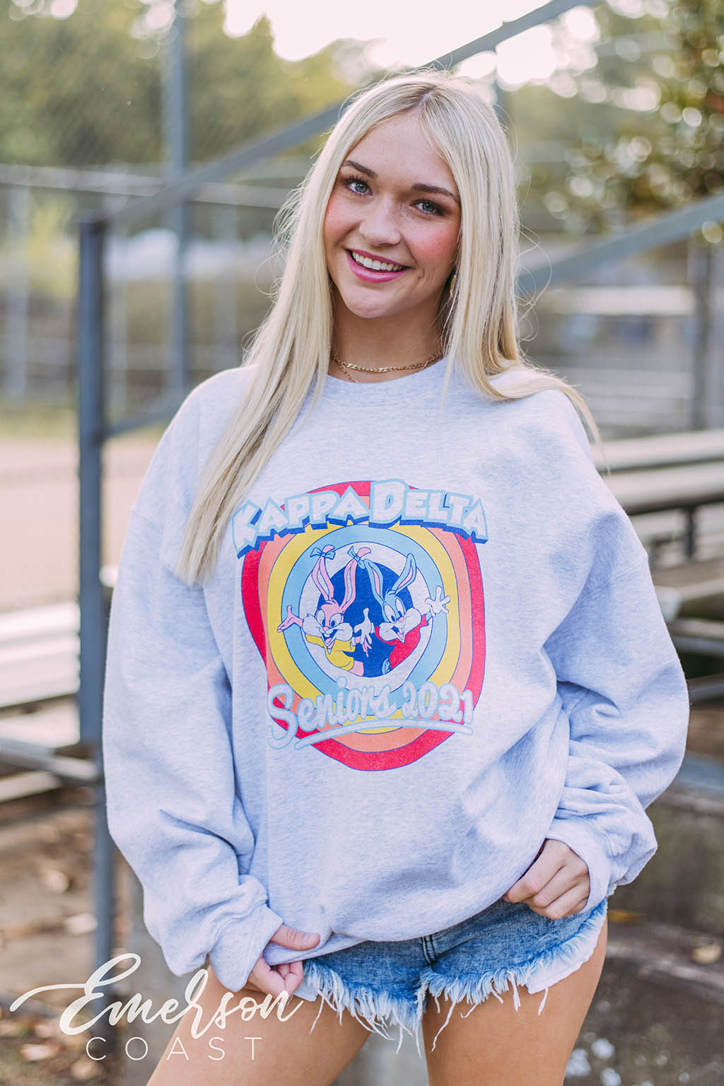 Kappa Delta Seniors Ash Gray Sweatshirt