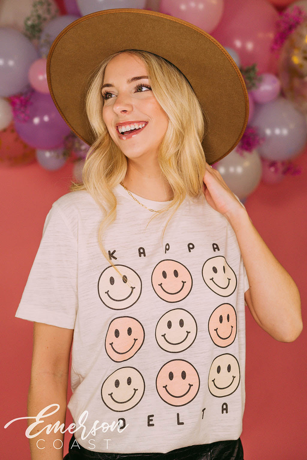 Kappa Delta Smiley Face PR Tee