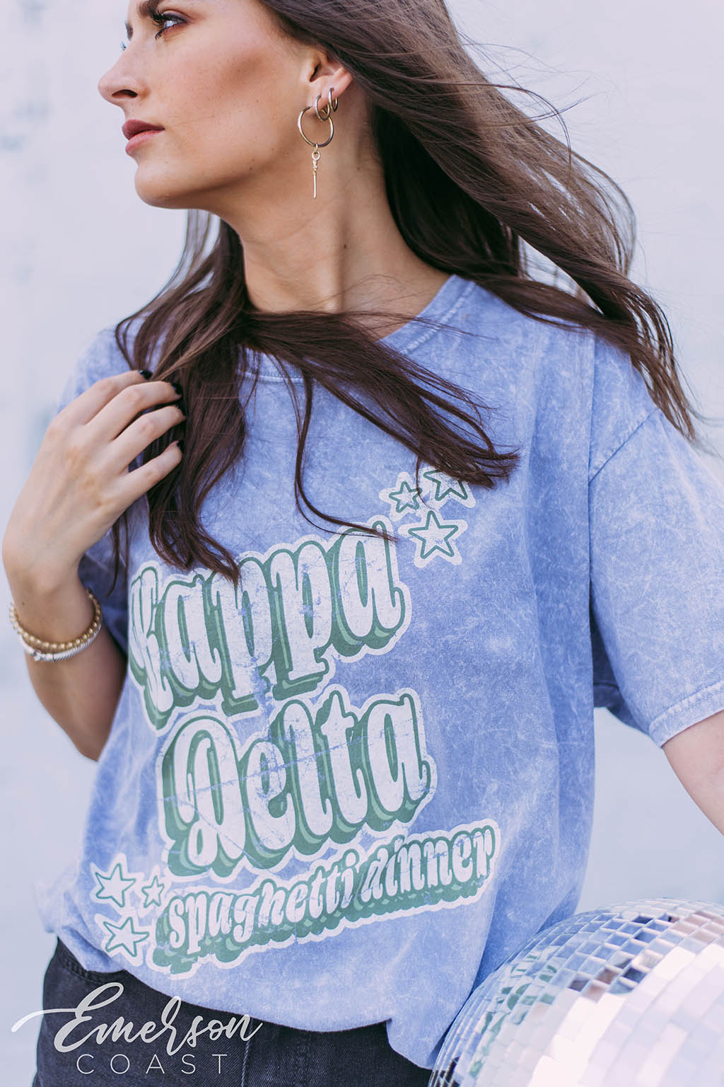 Kappa Delta Spaghetti Dinner Mineral Wash Tee