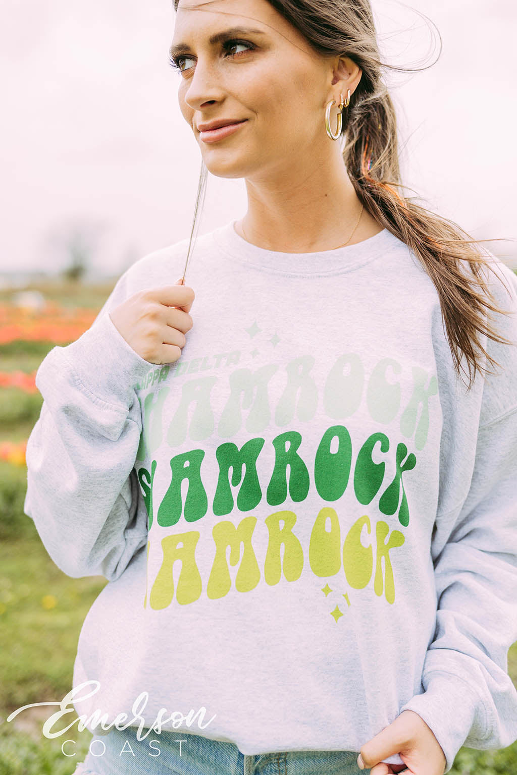 Kappa Delta Shamrock Sweatshirt