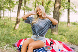 Kappa Delta Grey Acid Wash T-Shirt