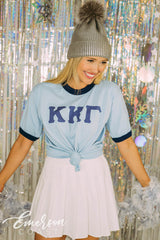 Kappa Kappa Gamma Snowy Bid Day Ringer Tee