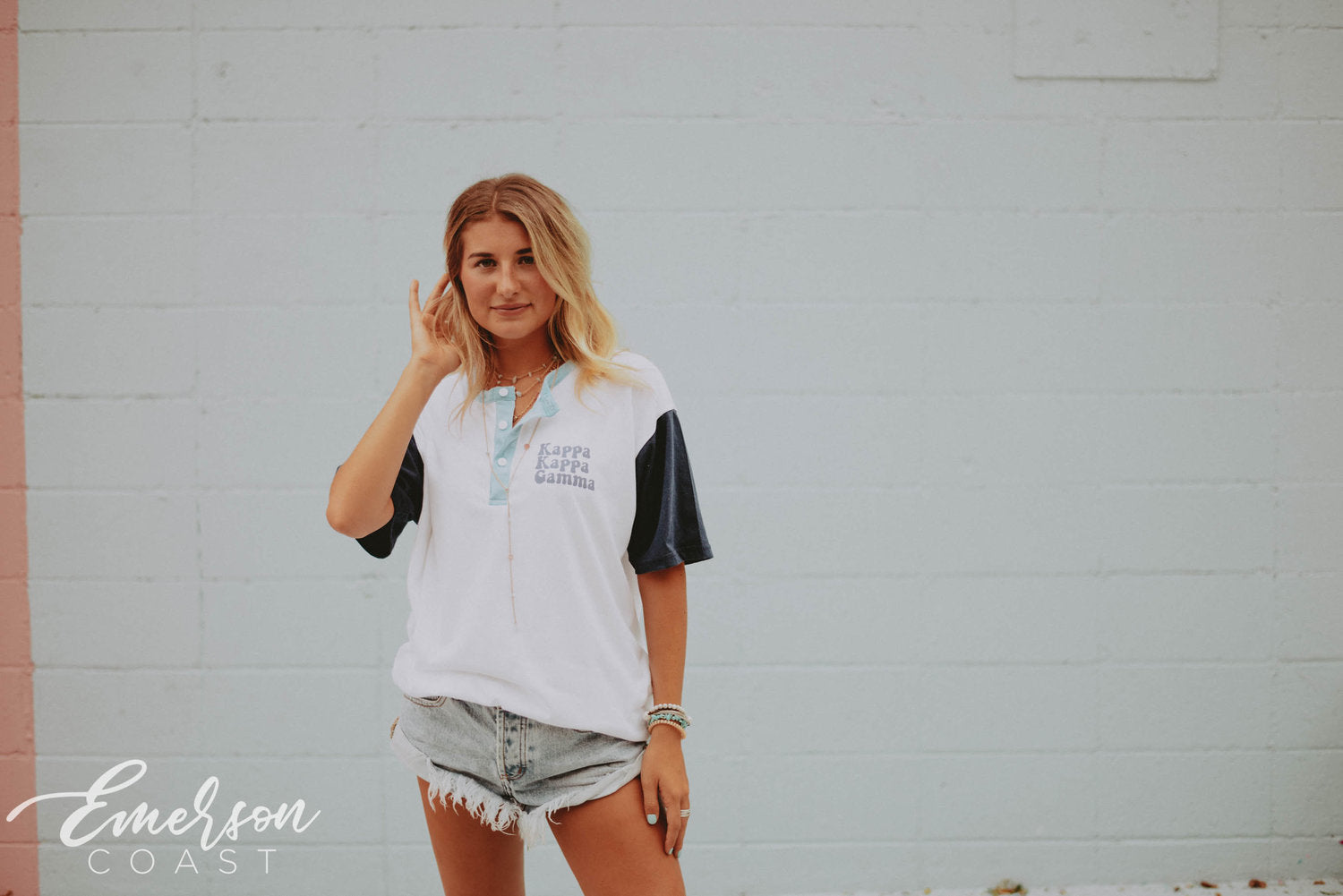 KKG Colorblock Henley Tee