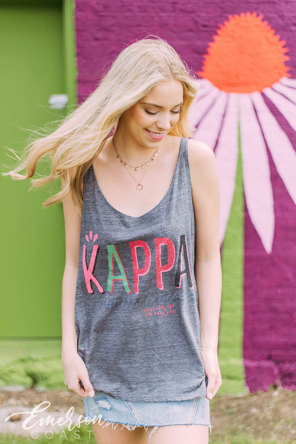 Kappa Kappa Gamma Colorful PR Slouchy Tank
