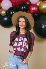 Kappa Kappa Gamma Floral Font Tee