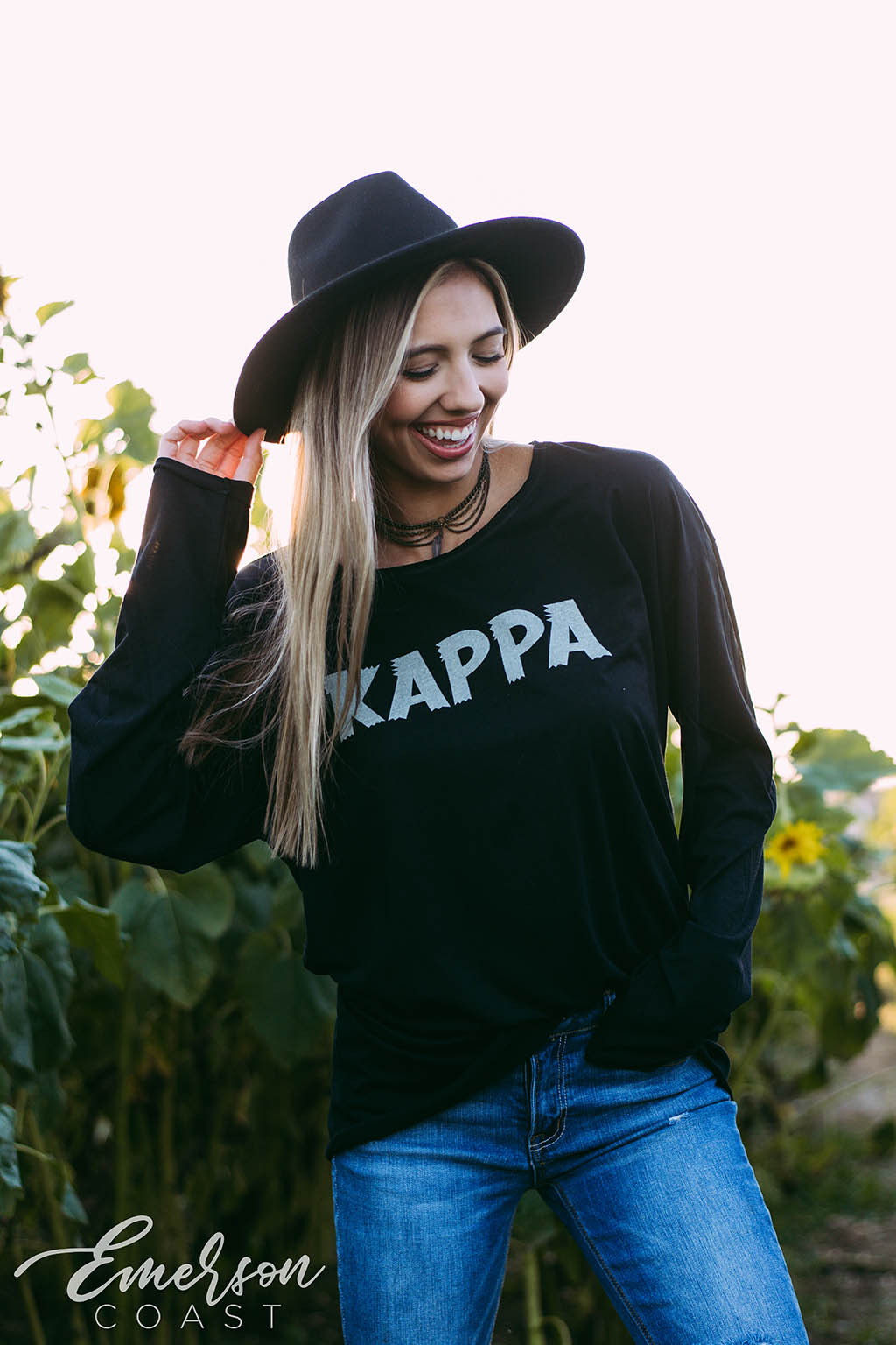 Kappa Kappa Gamma Simple PR Long Sleeve Tee