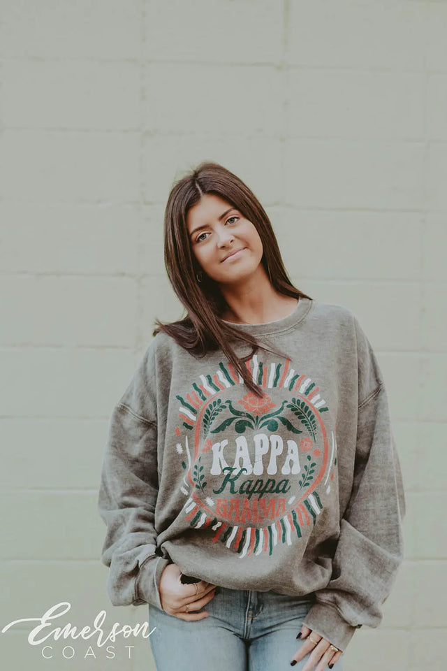 Kappa Kappa Gamma Olive PR Sweatshirt