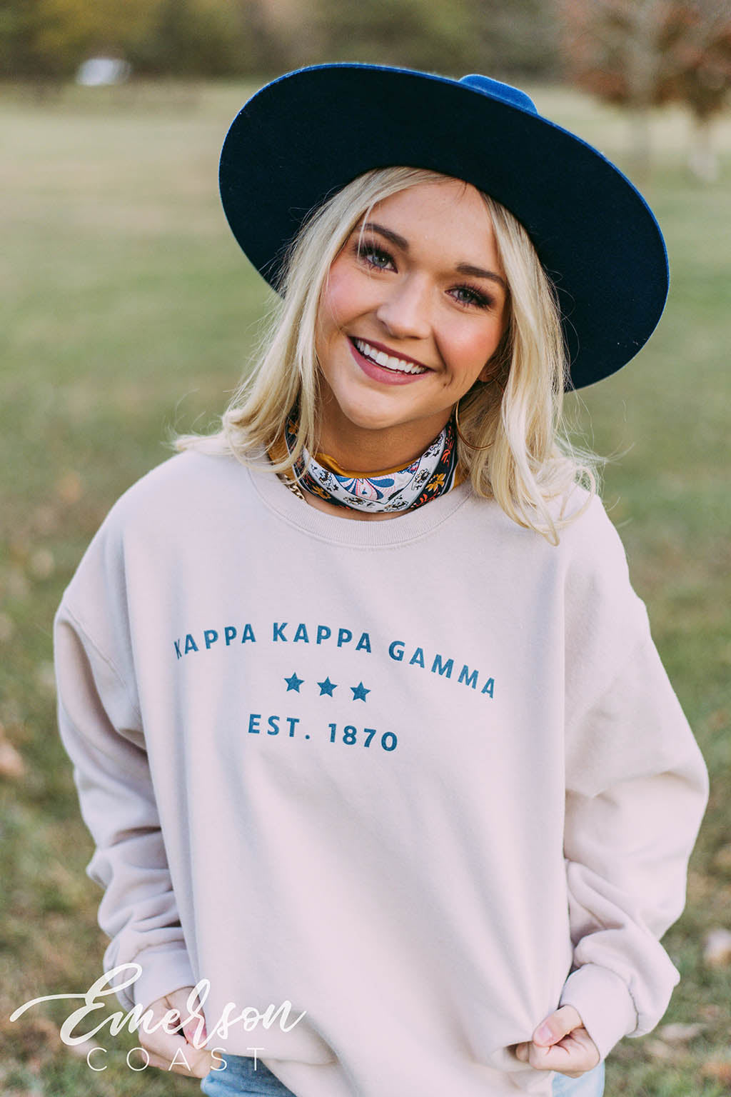 Kappa Kappa Gamma Simple Sand Sweatshirt