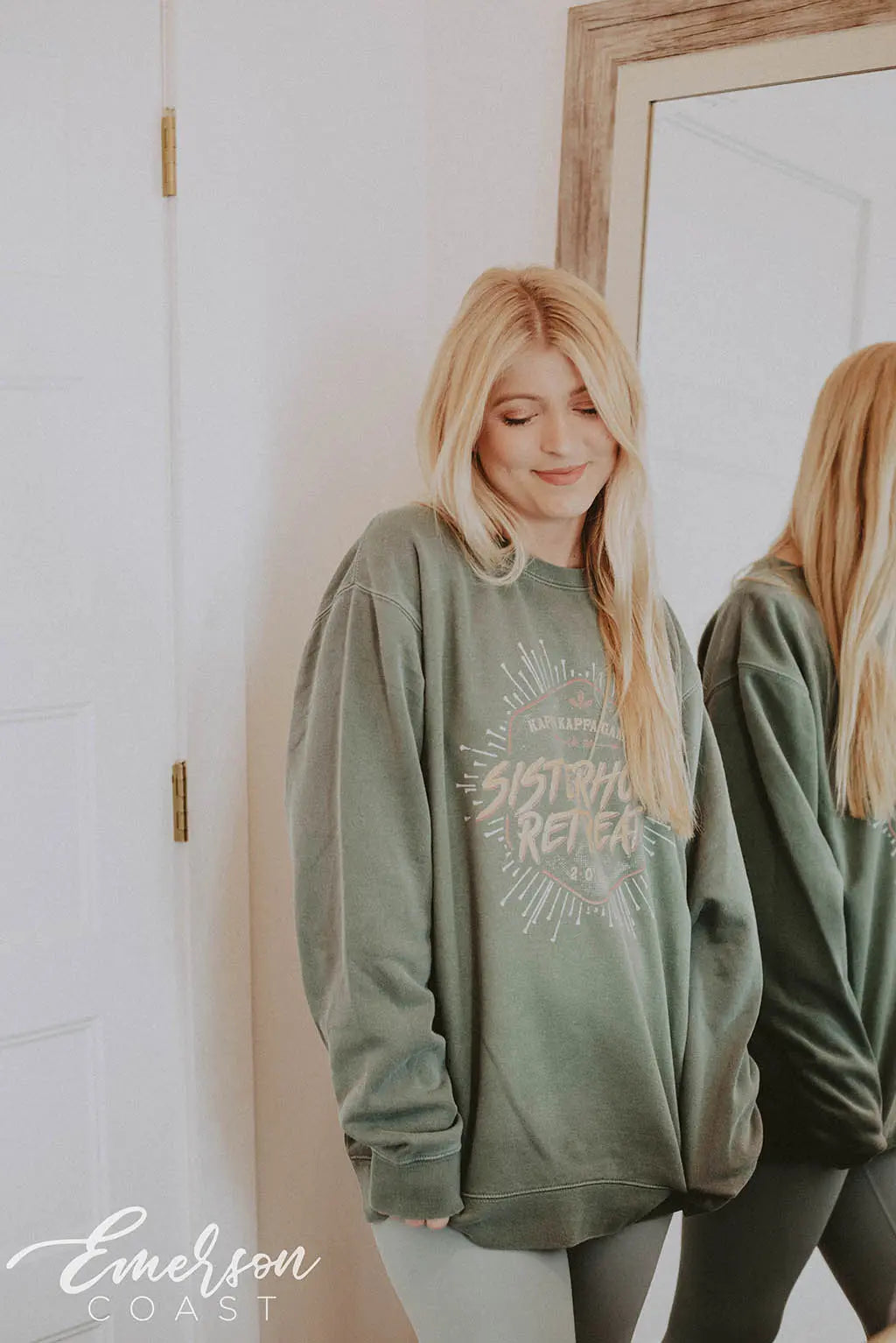 Kappa Green Sisterhood Retreat Sweatshirt