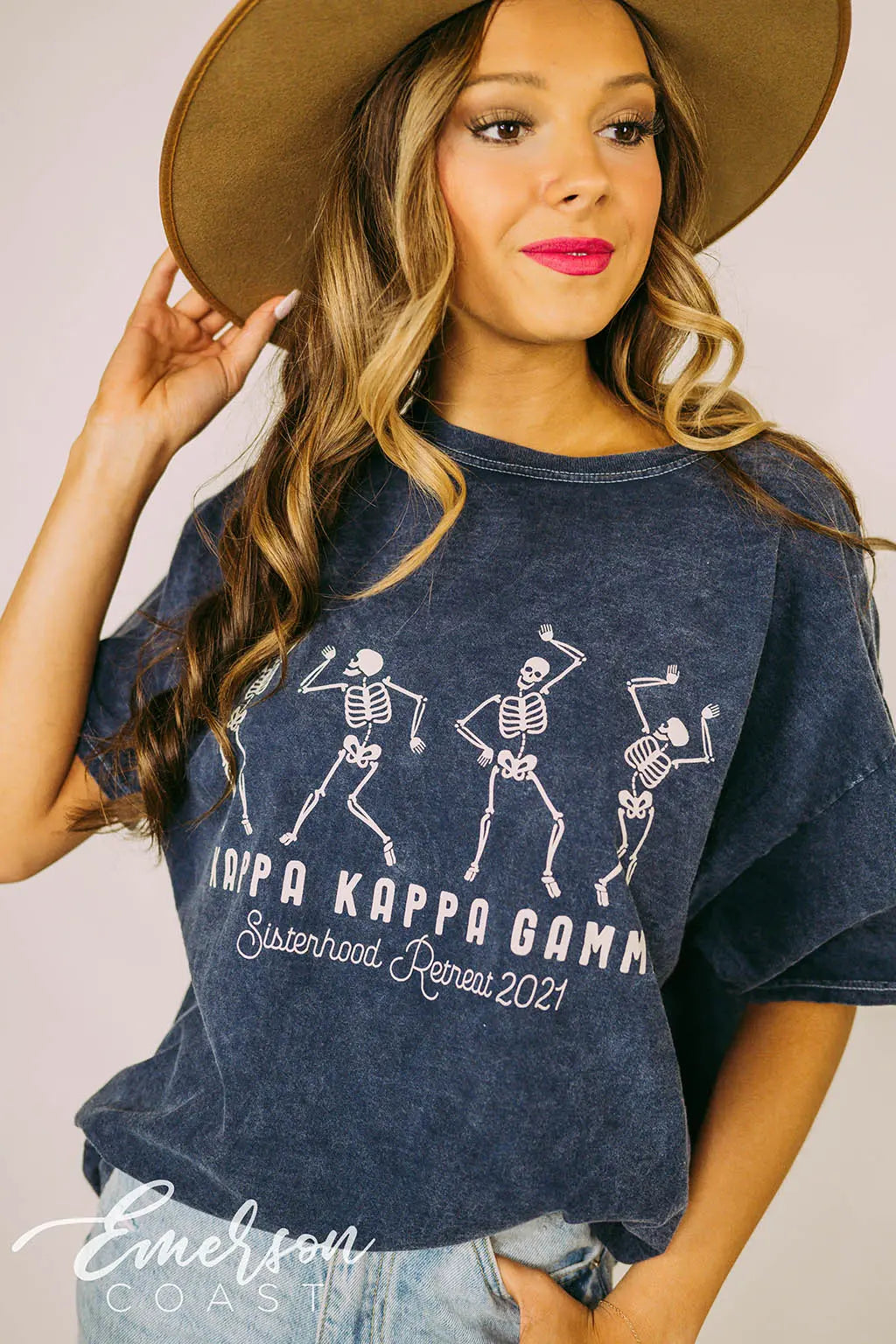 Kappa Kappa Gamma Sisterhood Retreat Skeleton Tee