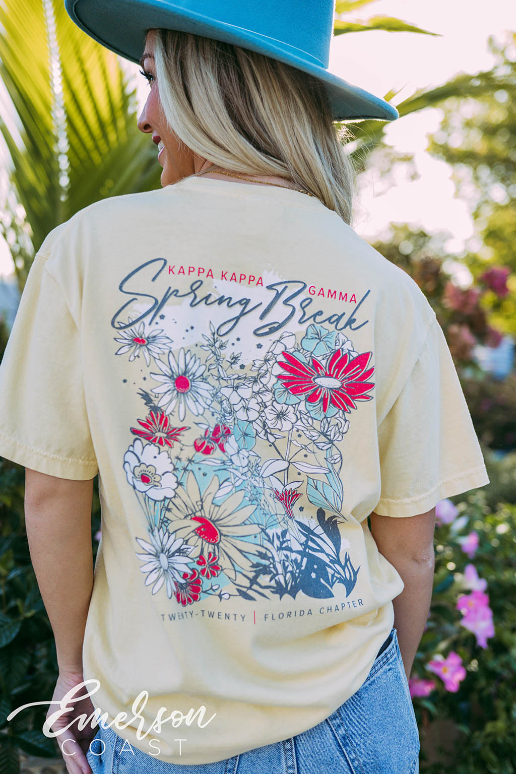 Kappa Kappa Gamma Spring Break Floral Tee - Emerson Coast