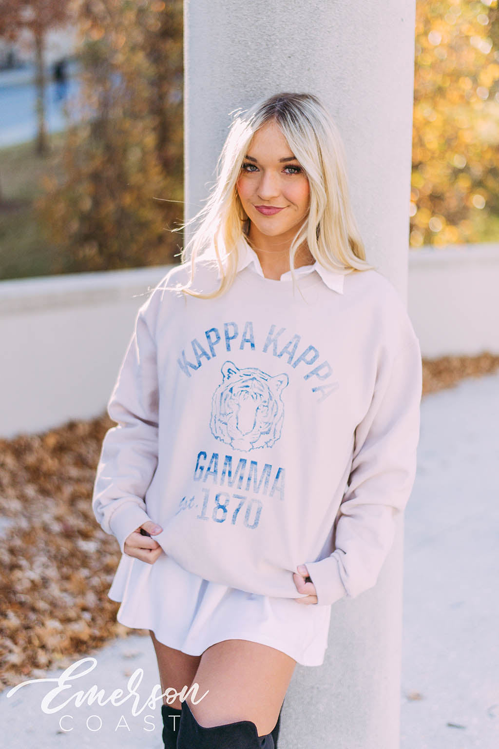 Northern Være lommeregner Kappa Kappa Gamma Vintage Collegiate Sweatshirt - Emerson Coast