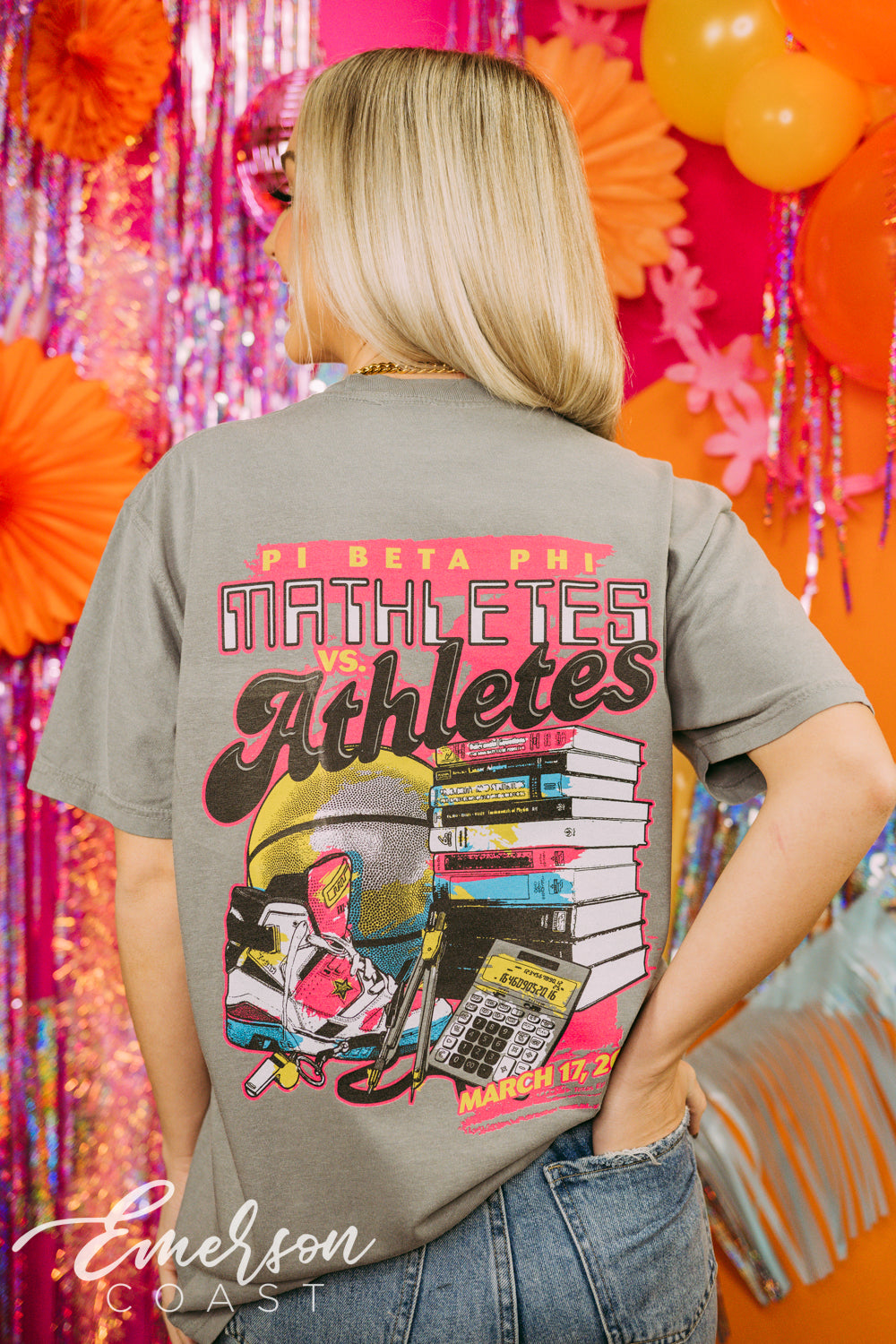 Pi Beta Phi Social Mathletes vs Athletes Tee