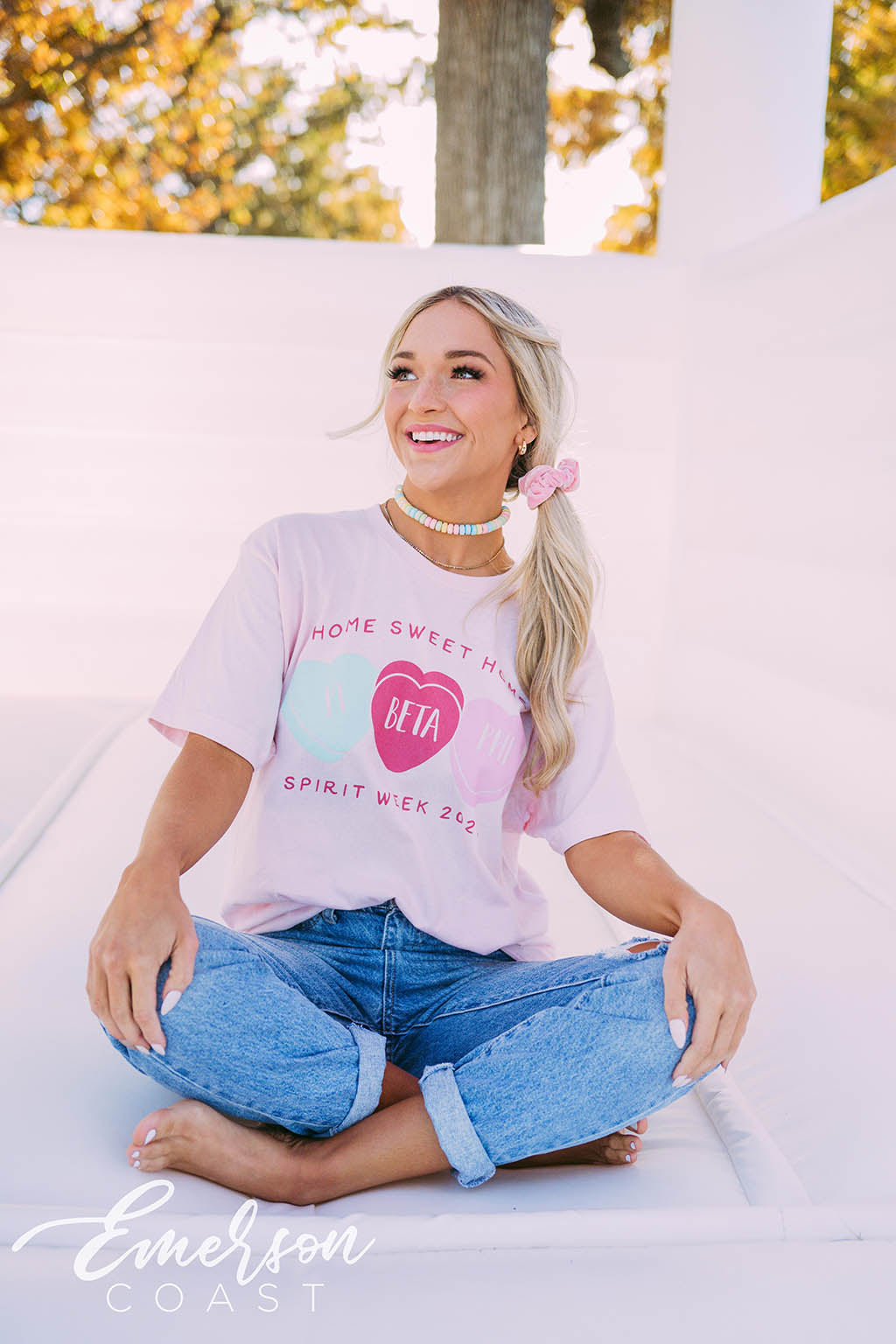 Pi Beta Phi Spirit Week Candy Hearts Tee