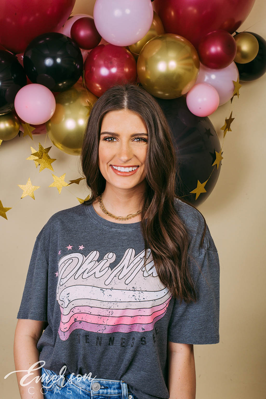 Phi Mu 3D Acid Wash Tee