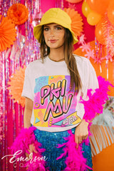 Phi Mu Bid Day Retro Throwback Tee