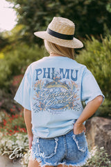 Phi Mu Floral Spring Break Tee