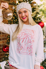 Phi Mu Christmas Long Sleeve Tshirt