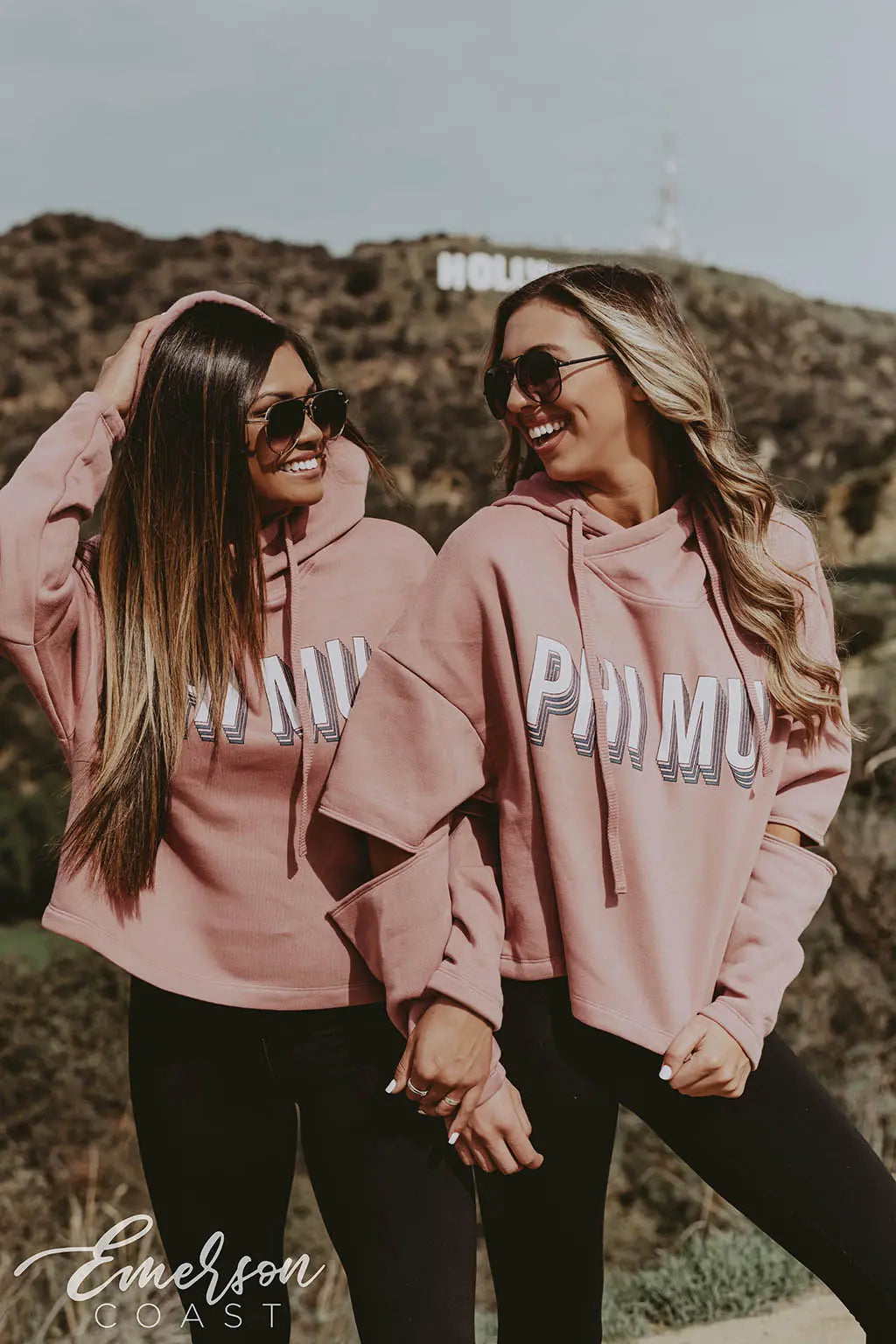 Phi Mu PR Cropped Hoodie
