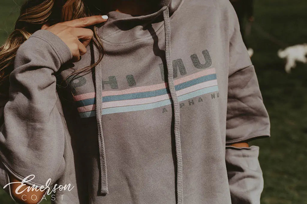 Phi Mu PR Cropped Hoodie