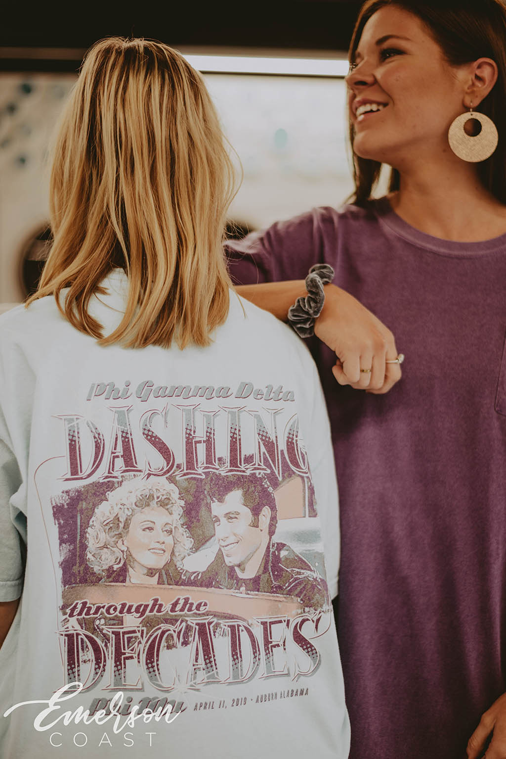 Phi Mu Dashing Through The Decades T-shirt