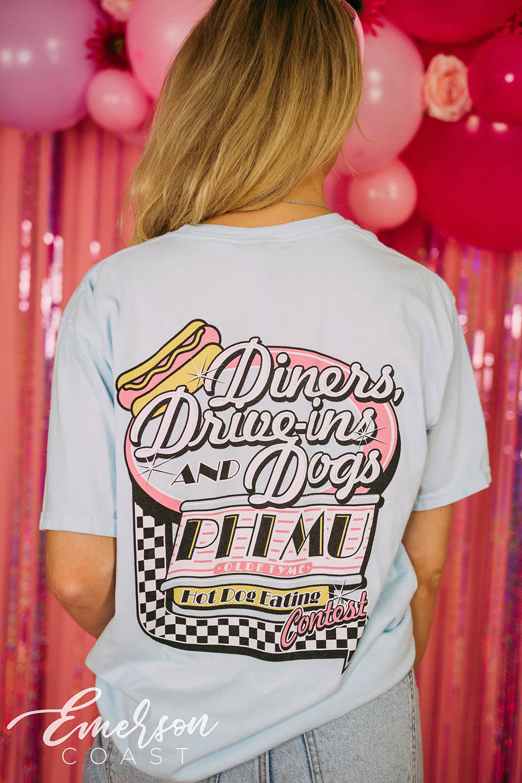 Phi Mu Diners, Drive-ins and Dogs Hot Dog Eating Contest Tee