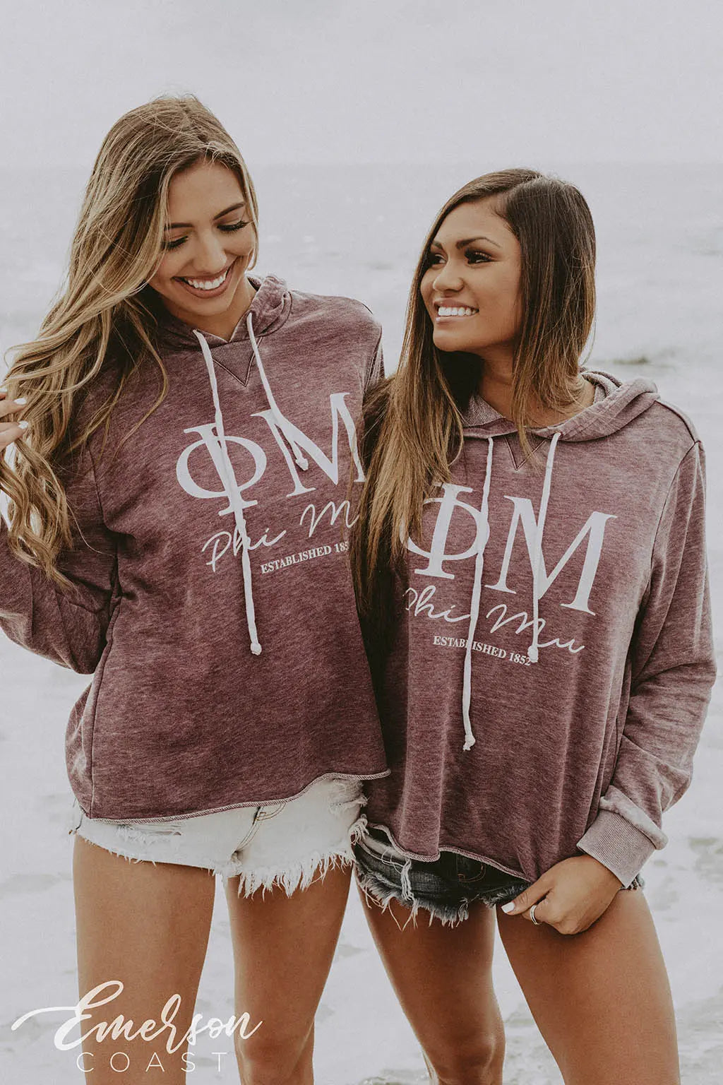 Phi Mu Simple Purple Hoodie